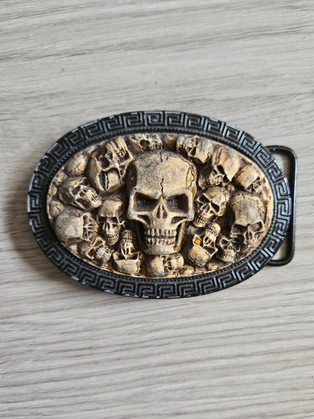 Vintage skull belt buckle